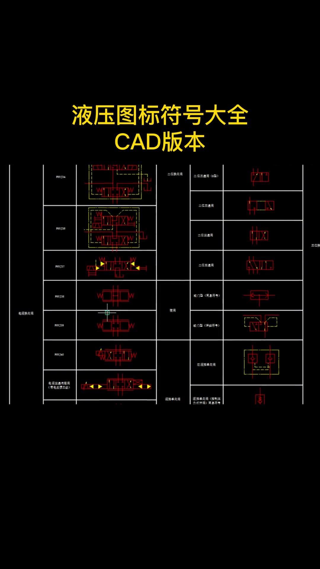 液压符号大全CAD版本哔哩哔哩bilibili