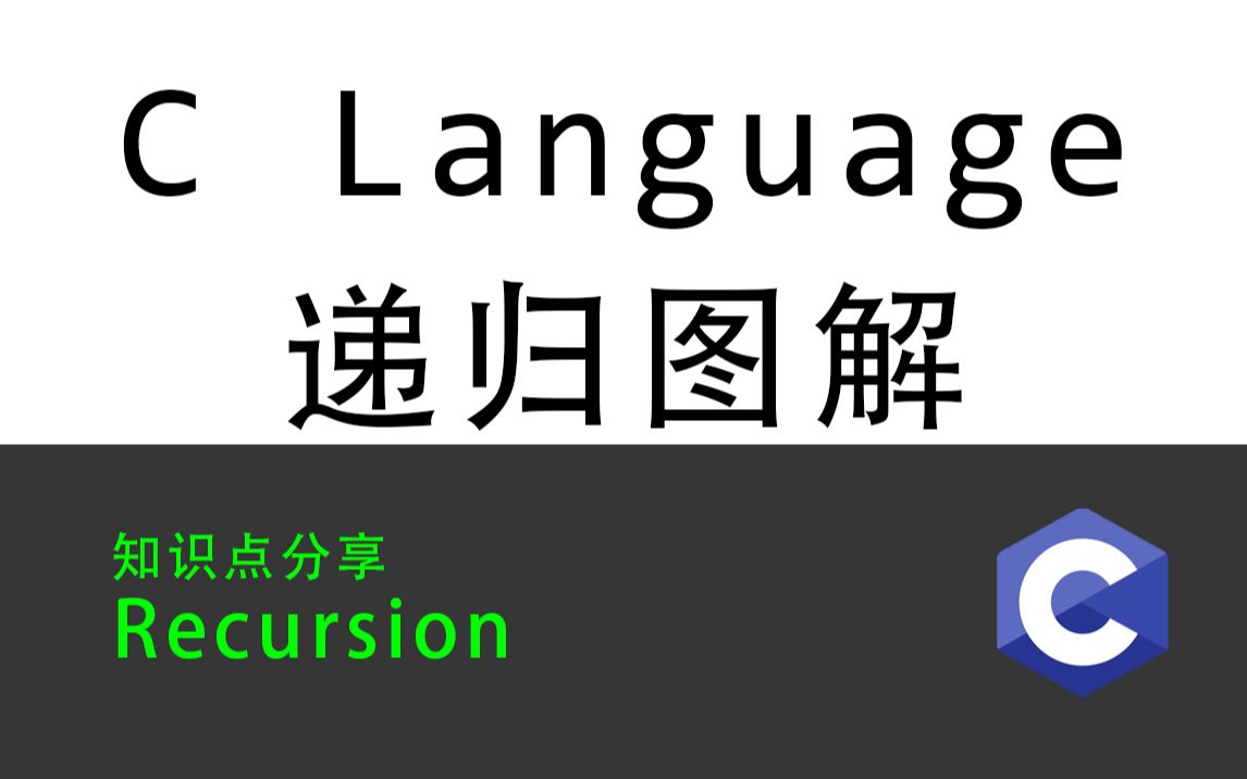 C语言  函数递归调用哔哩哔哩bilibili