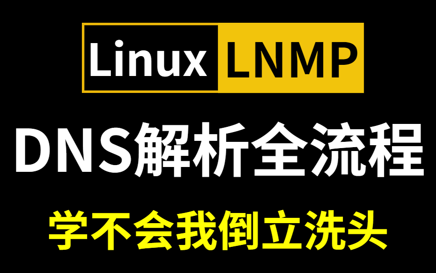 [图]【免费白嫖】B站唯一讲的最好的Linux架构教程，深入理解DNS解析全流程