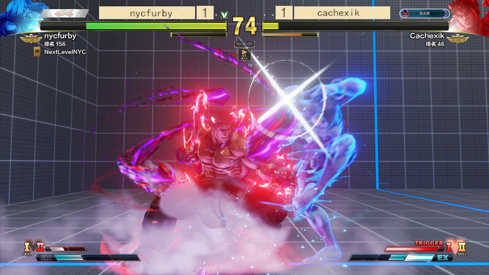 街霸5影隆打长手只有拼命才有希望