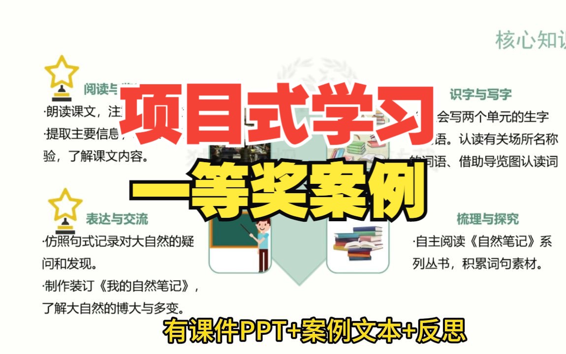 小学语文项目式学习设计案例比赛二年级下册“大自然的密语”——制作我的深圳自然笔记,解说视频课件ppt项目反思设计文档哔哩哔哩bilibili