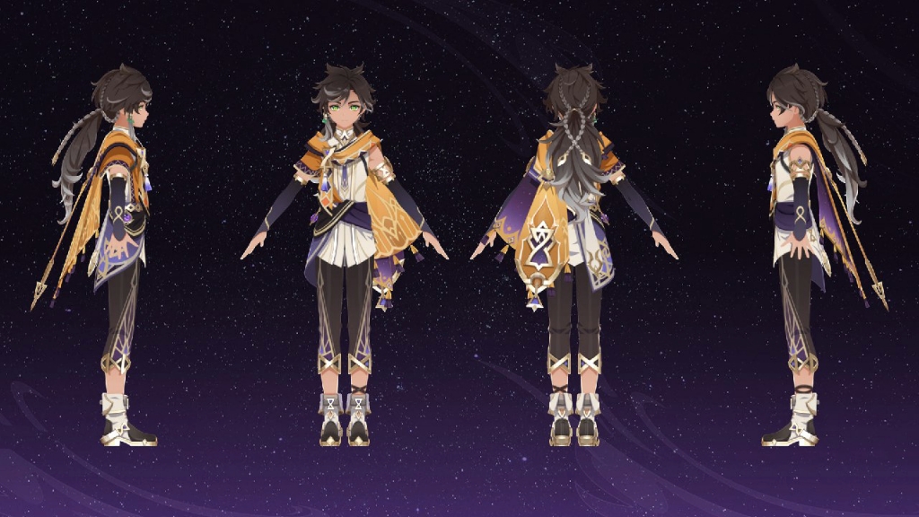 原神新角色:赛索斯四视图!【为须弥雷系角色】