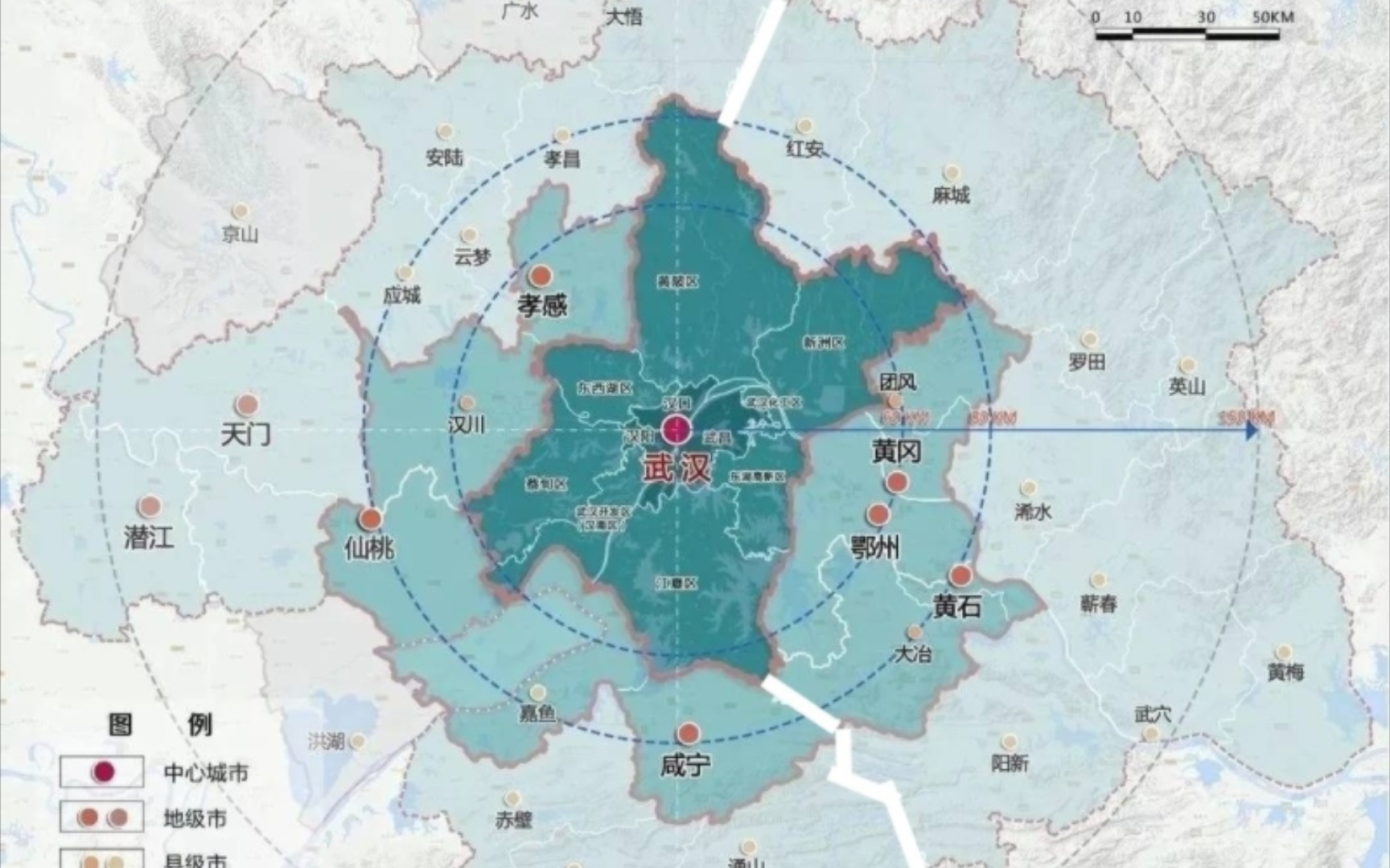 从武汉都市圈的最新规划,来看大武汉的地缘焦虑!