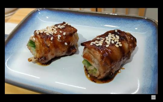 日式居酒屋的照烧鸡肉卷|鮮嫩多汁超美味