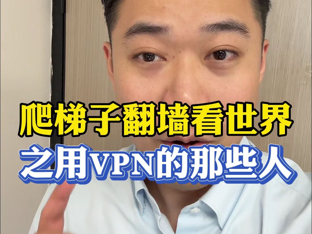 爬梯子翻墙看世界之用VPN的那些人哔哩哔哩bilibili