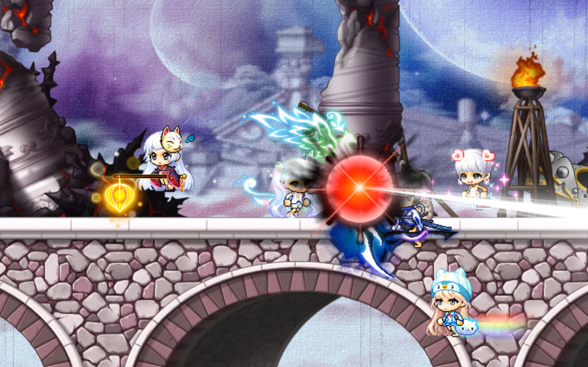 修仙系统斗气死亡断层冒险岛黑暗时间神殿-时间神殿回廊1地图素材拼接