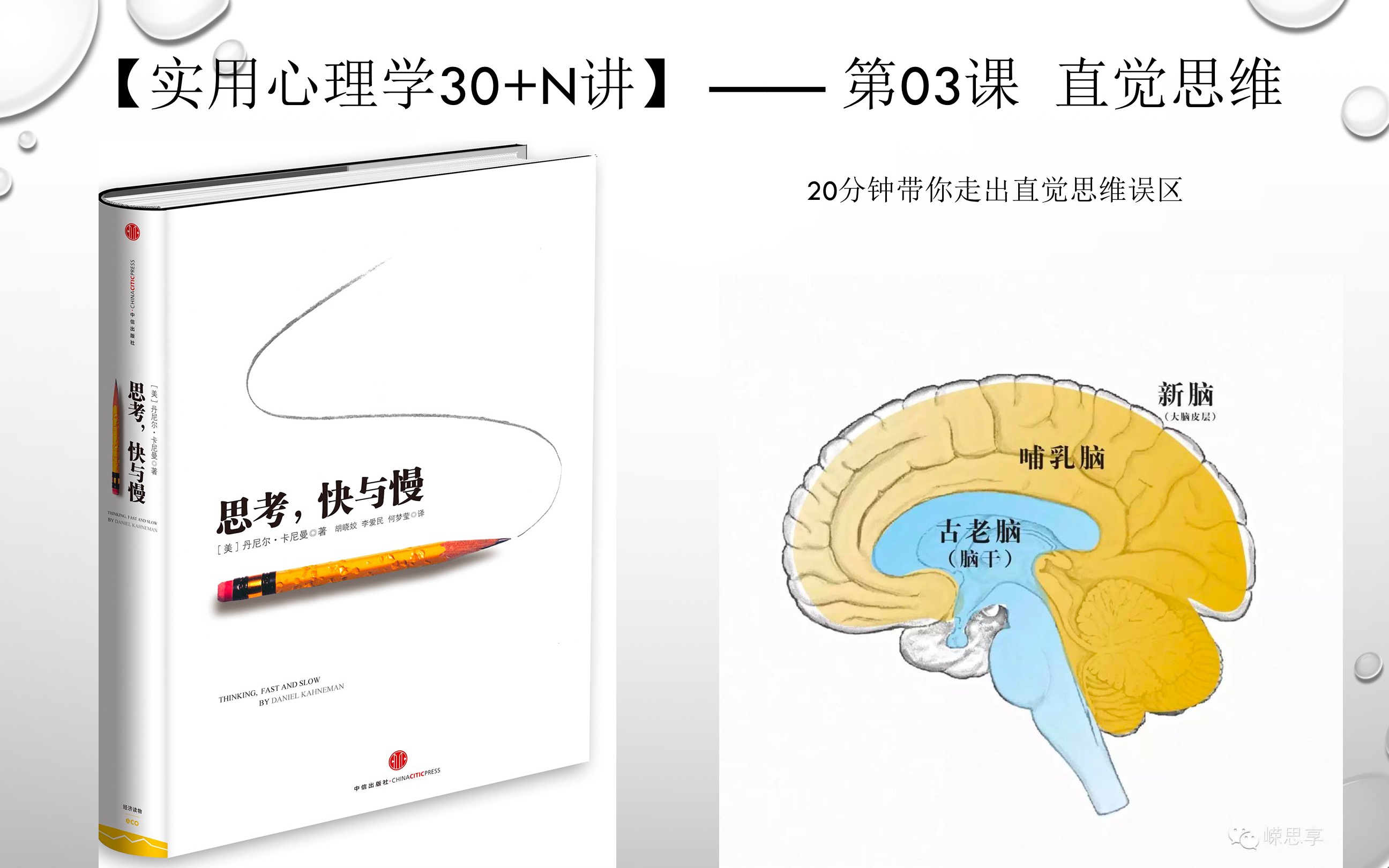 [图]【实用心理学30+N讲】第03讲--直觉思维误区