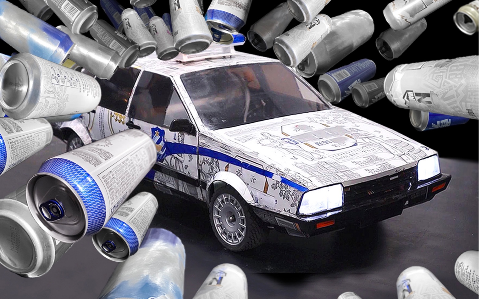 Handmade Model Cars Built with Recycled Cans | Gadgetsin