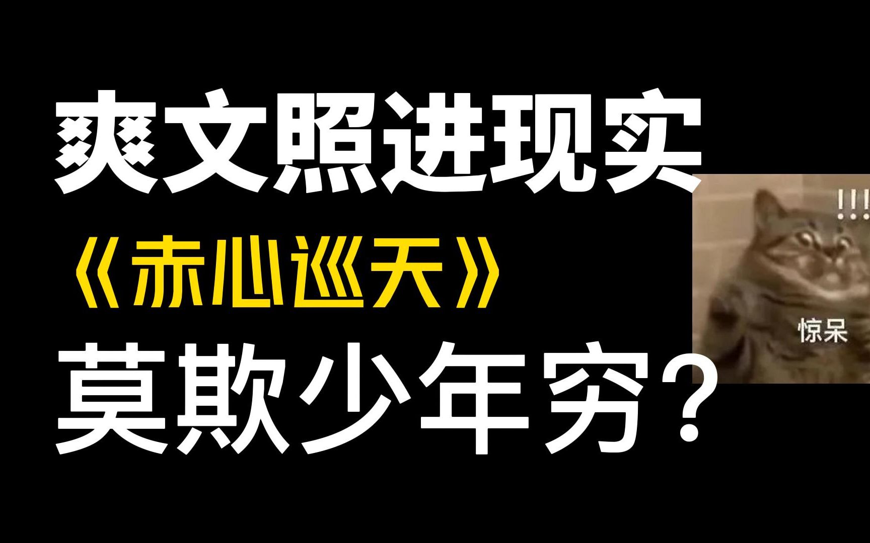 逆袭网文《赤心巡天》讲了个什么故事?哔哩哔哩bilibili