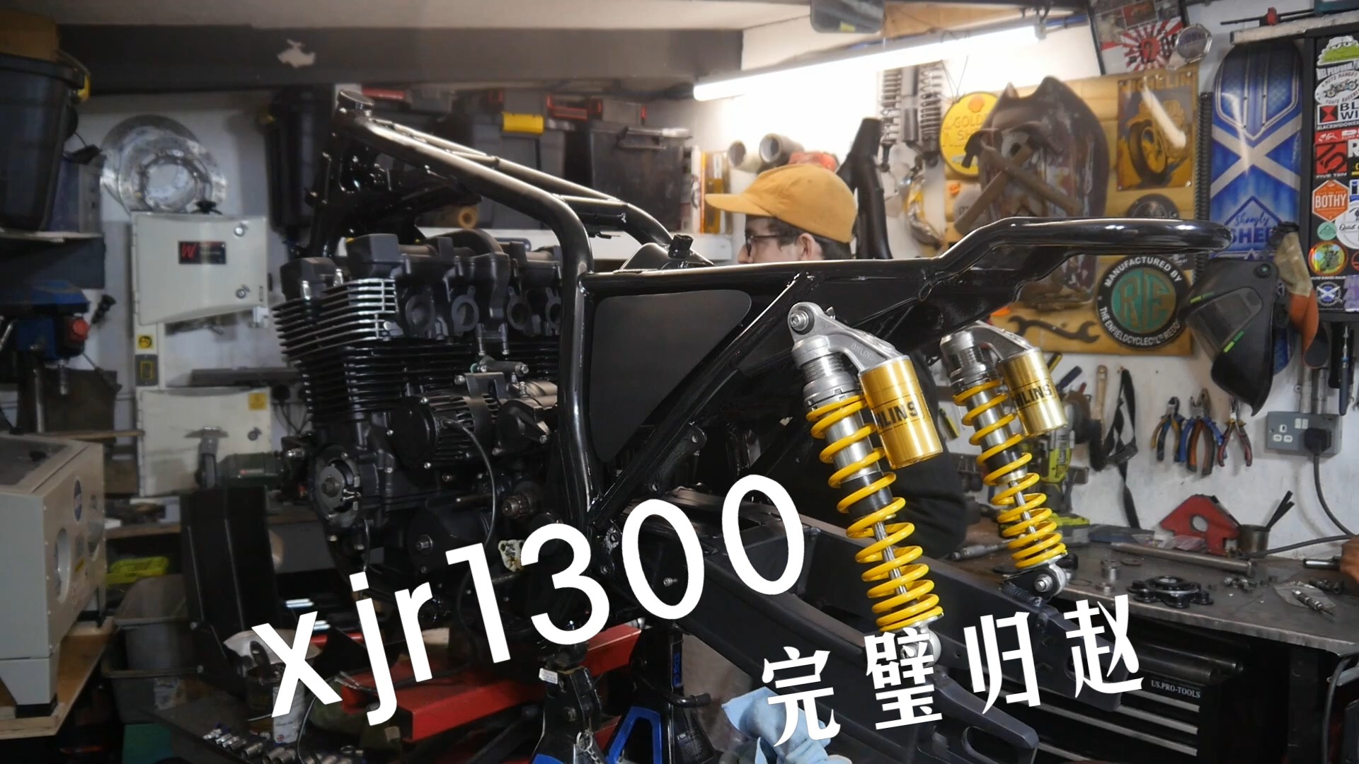 【32_继续组装_1999款yamaha xjr1300咖啡骑士改装】shoogly shed