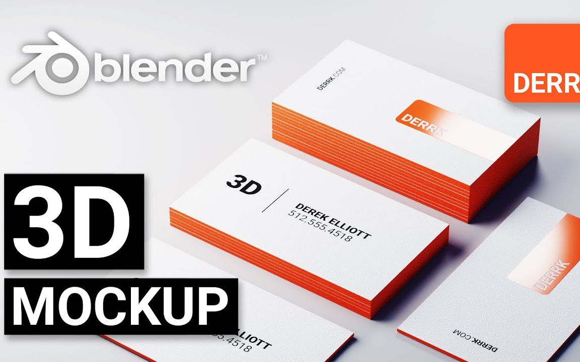 Blender 2.8 教程 制作属于你自己的3D名片哔哩哔哩bilibili