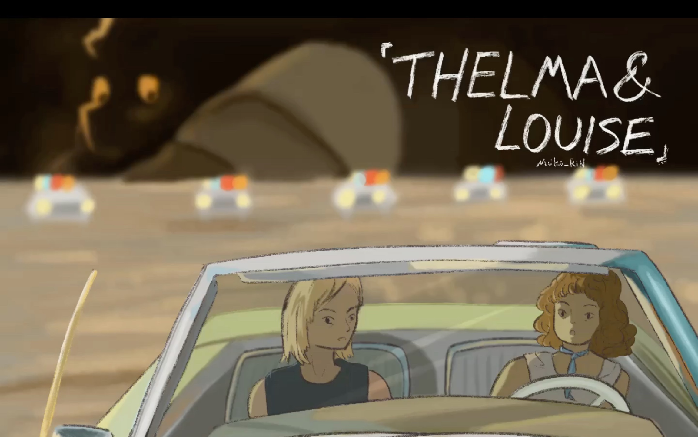 [图]【Procreate】猹鱼日绘Day 6 ｜ 末路狂花 Thelma&Louise