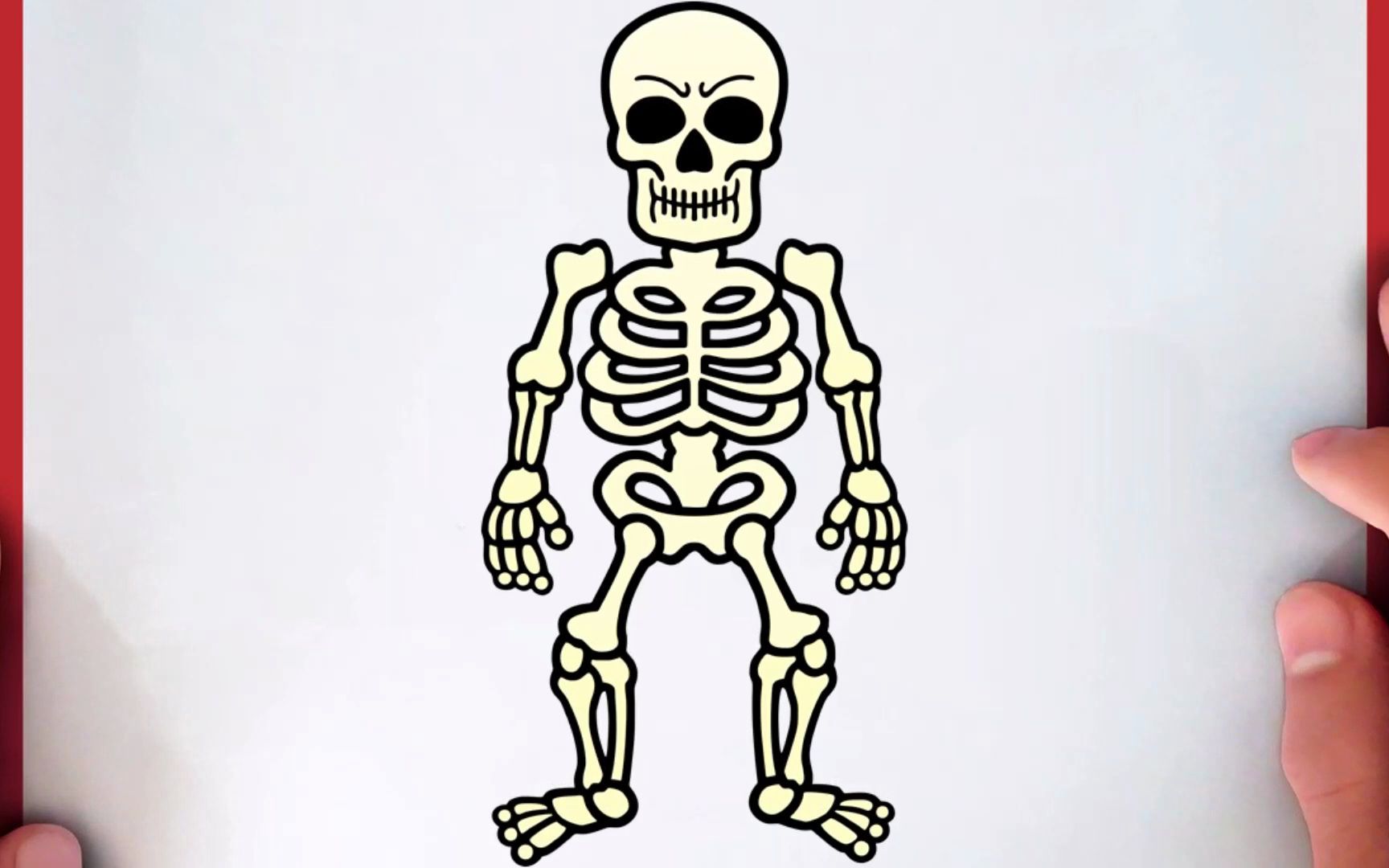 【简笔画】教你一步一步画人体骨架~超级简单的绘画,一看就会!