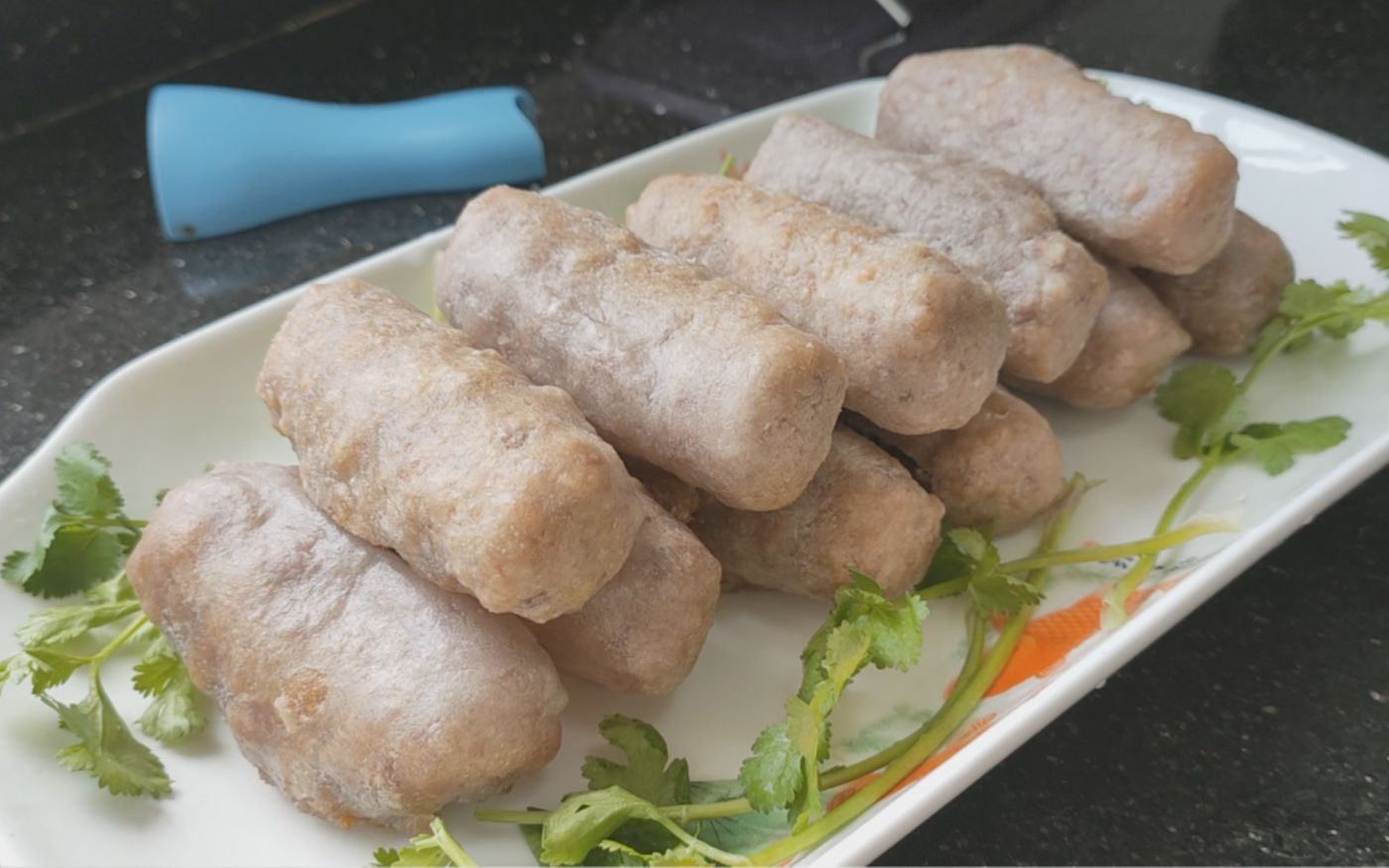 网红特色酿香芋:简单做法,外层酥香里层软糯,酒席必备的一道菜