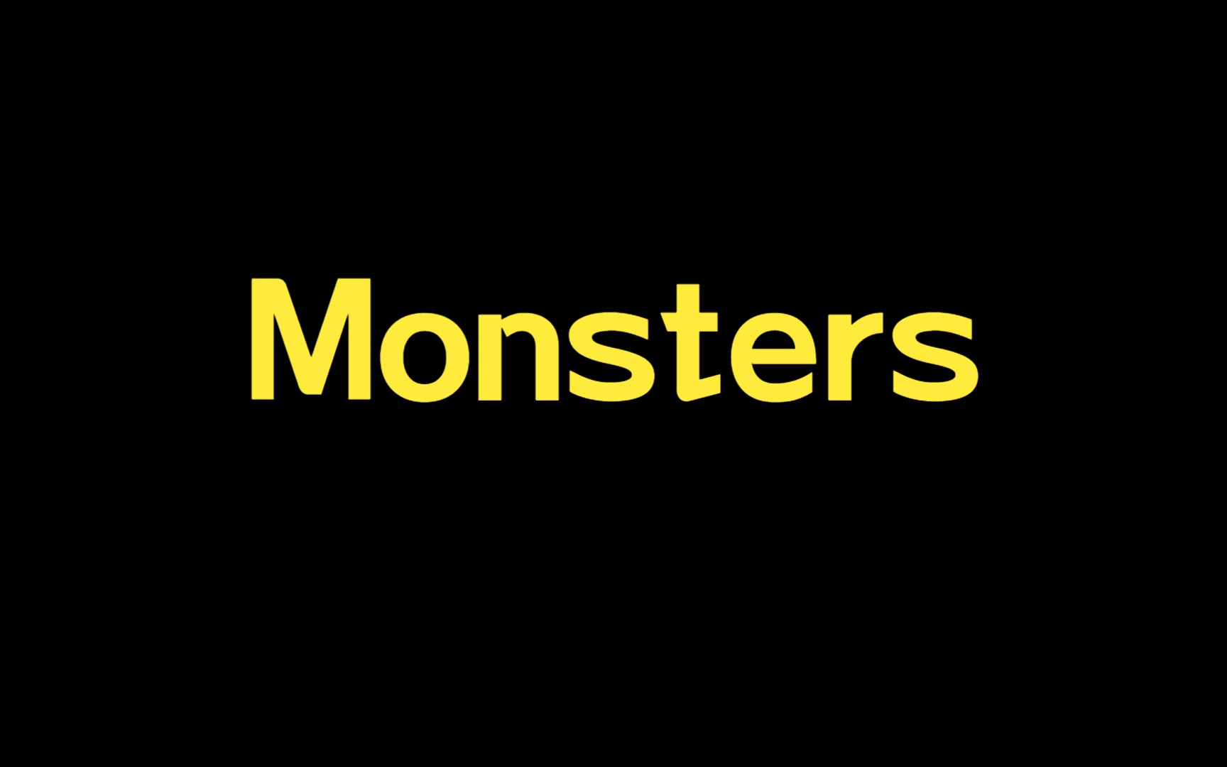 monsters歌曲背景图片