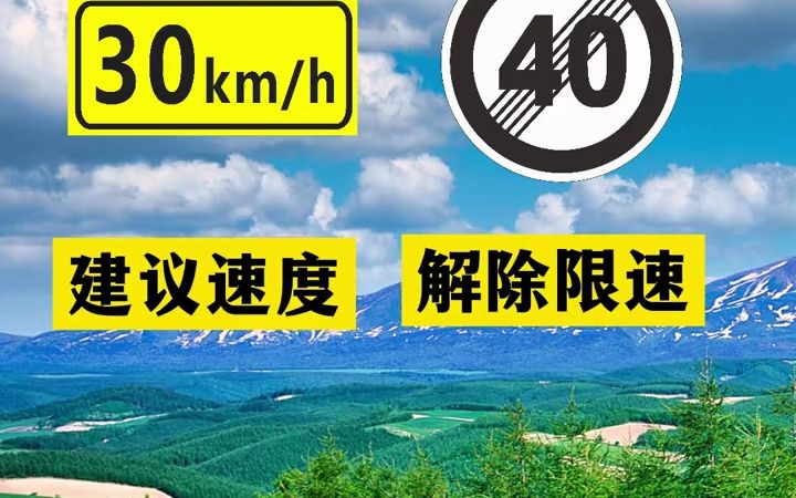 交通标志比较建议速度@蒙哥汽车养护
