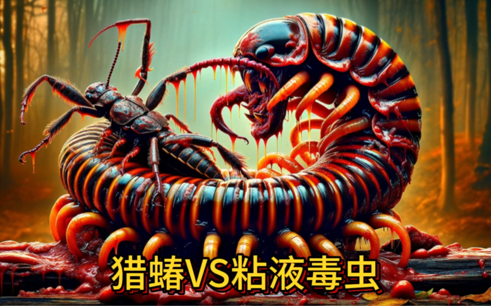 刺客虫碰上全身分泌黏稠毒液的毒虫会发生什么?