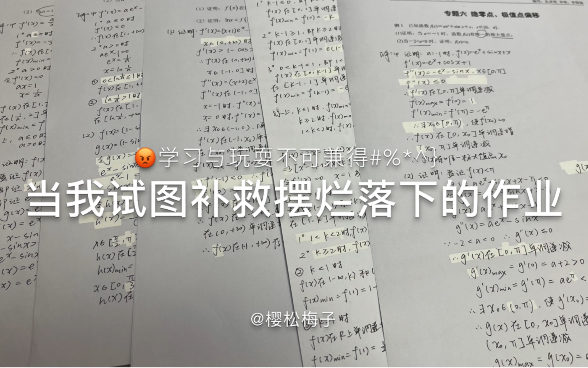 [图]SA/当我试图补救摆烂落下的作业/学习与玩耍不可兼得#%*^｝