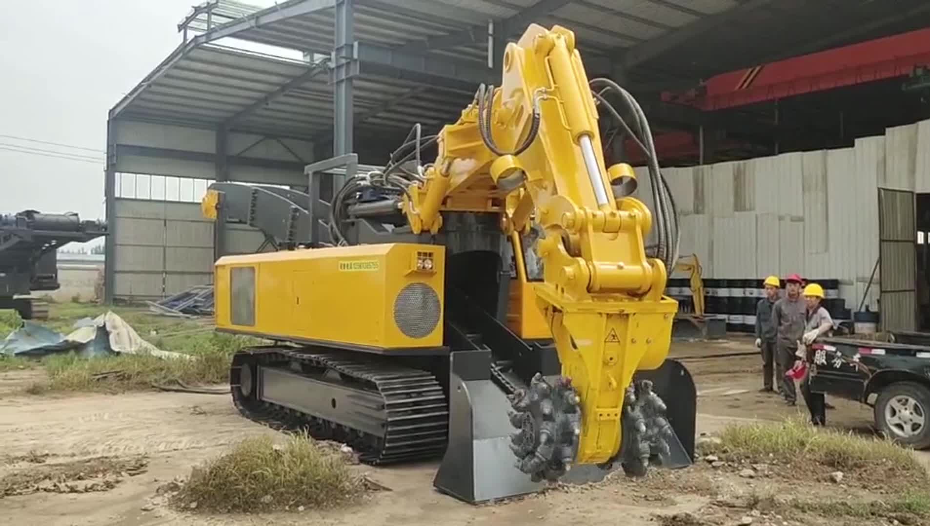 挖掘机改铣挖头多功能破碎铣刨头矿山开采液压铣挖设备横向铣挖机