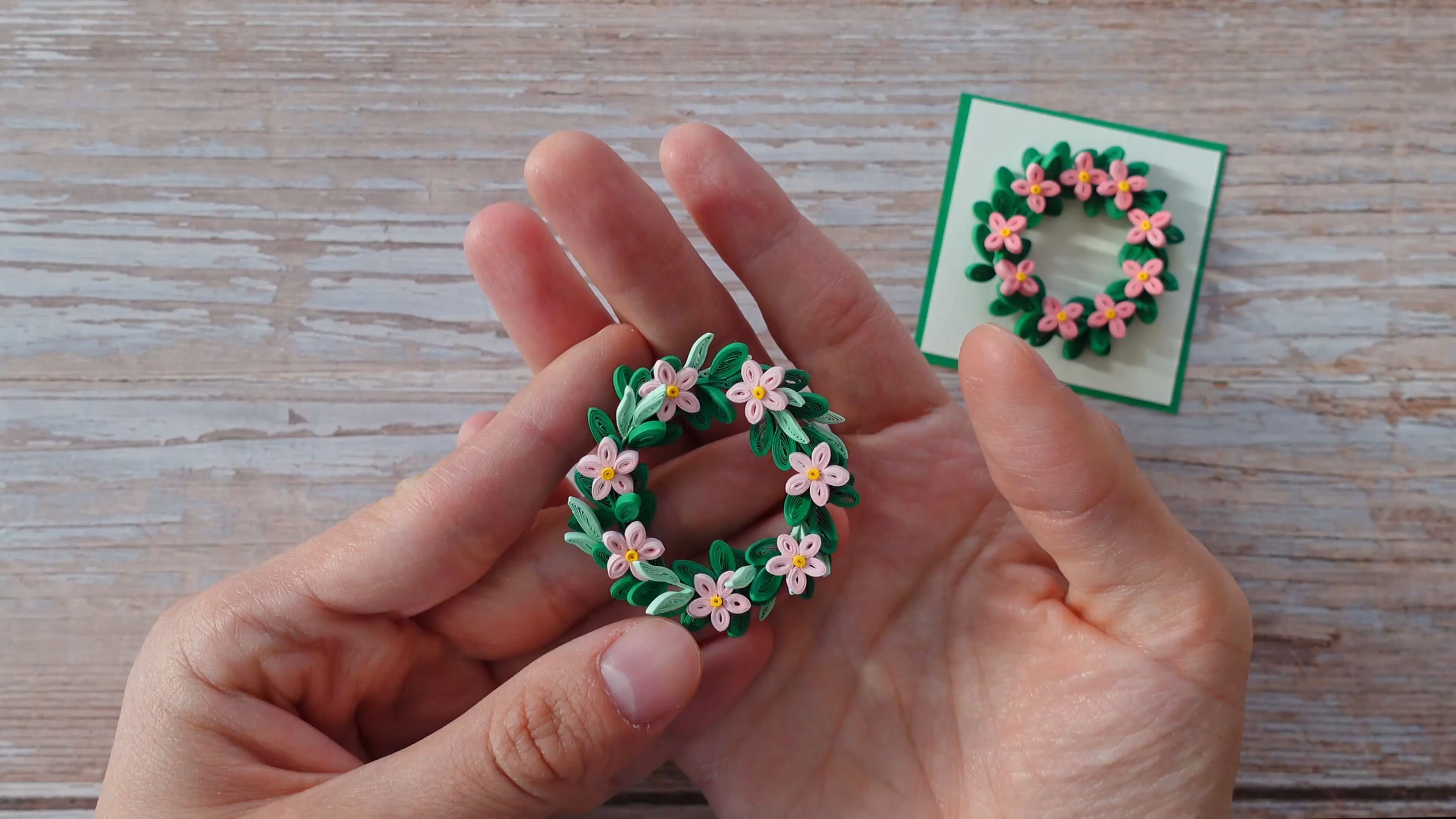 【miriams quilling】精致的衍纸花环制作教程a delicate decoration