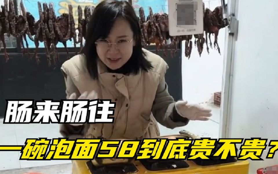 宇宙虾馆:被嘲黑心老板娘,一肠一蛋8只虾,一碗泡面58贵不贵?哔哩哔哩bilibili