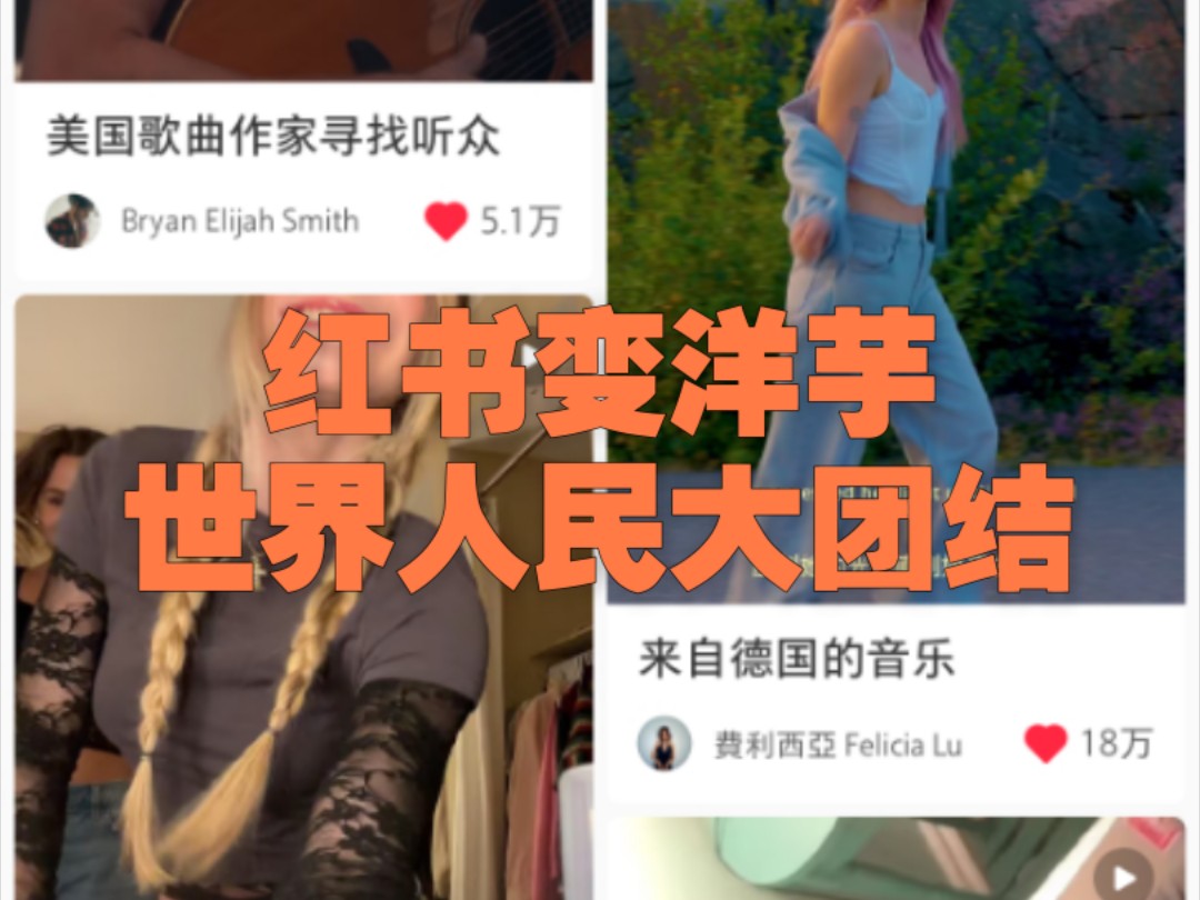 【小红书登顶87国下载榜第一】美国封禁TikTok,结果让中美网友走向了大同……哔哩哔哩bilibili