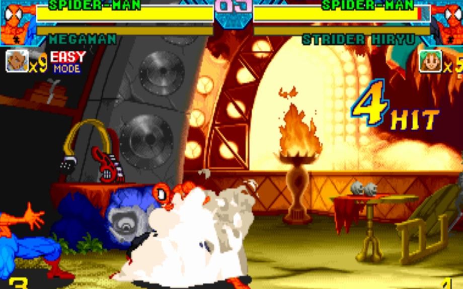 街机 漫画英雄对卡普空:超级英雄的碰撞(亚洲版980123)(格斗对打)(锁