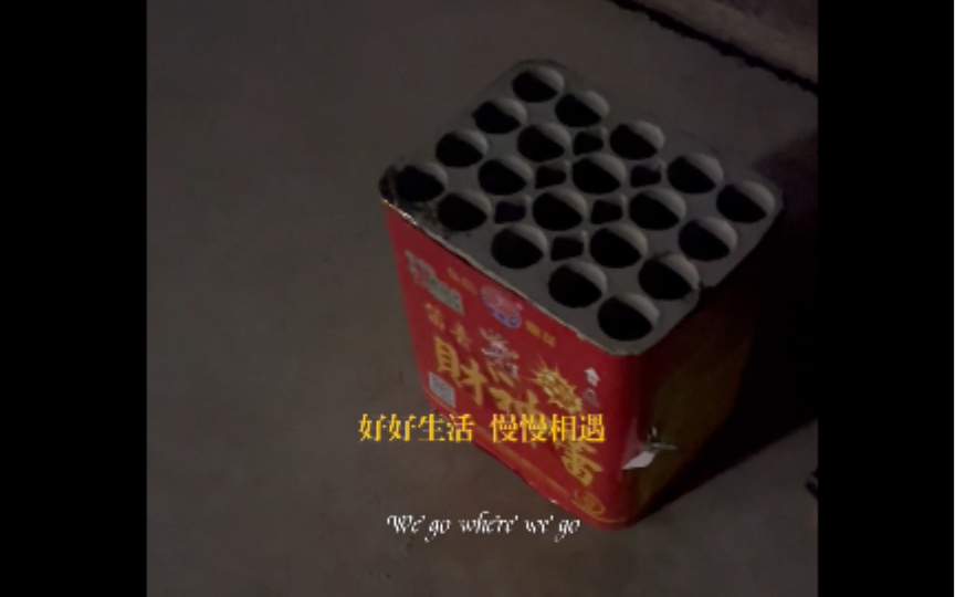 2寸烟花弹拆出来塞进东信模压筒里替换掉原来的蕾,打得稍微低一些