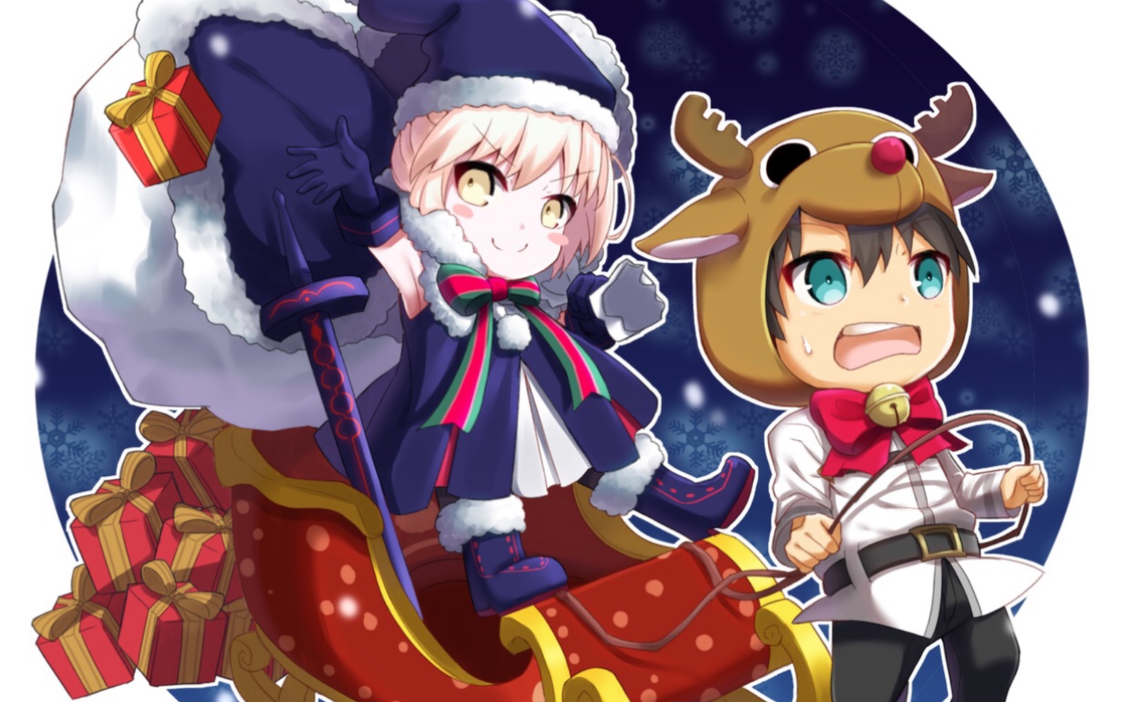 【fgo】圣诞黑呆3t魔伊复刻高难