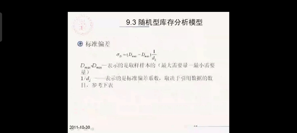 物流管理第九章库存分析第九章第三节随机型库存分析建模第四节零库存.哔哩哔哩bilibili