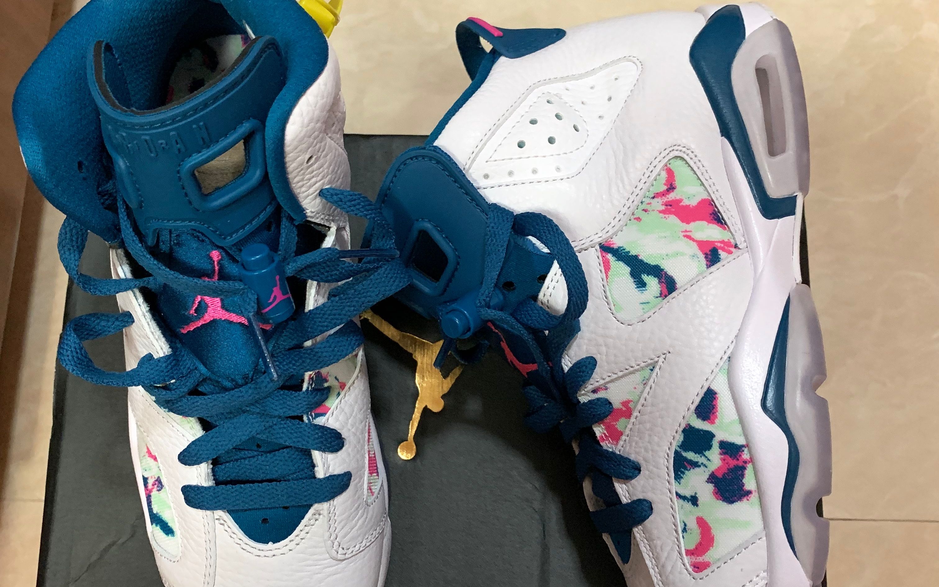 aj6 扎染油漆开箱