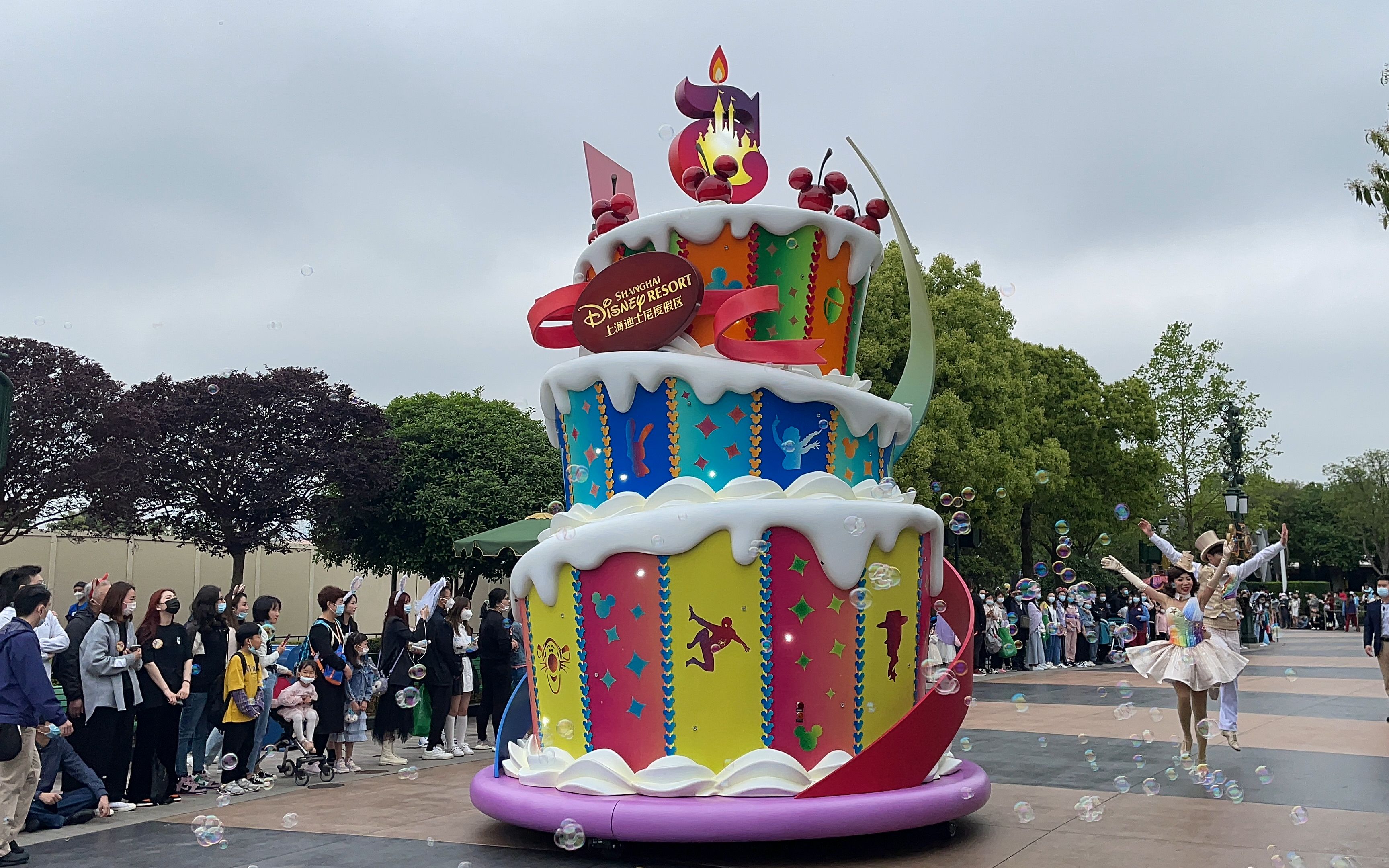 上海迪士尼5周年巡游,童话专列,一镜到底
