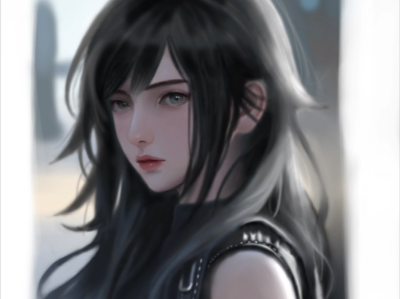 画了一个最终幻想7 蒂法 有人会喜欢吗