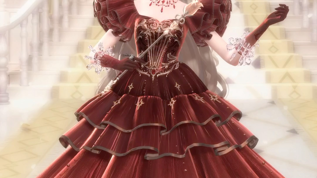 【闪耀暖暖】台服竞技场红裙子 婚纱重构