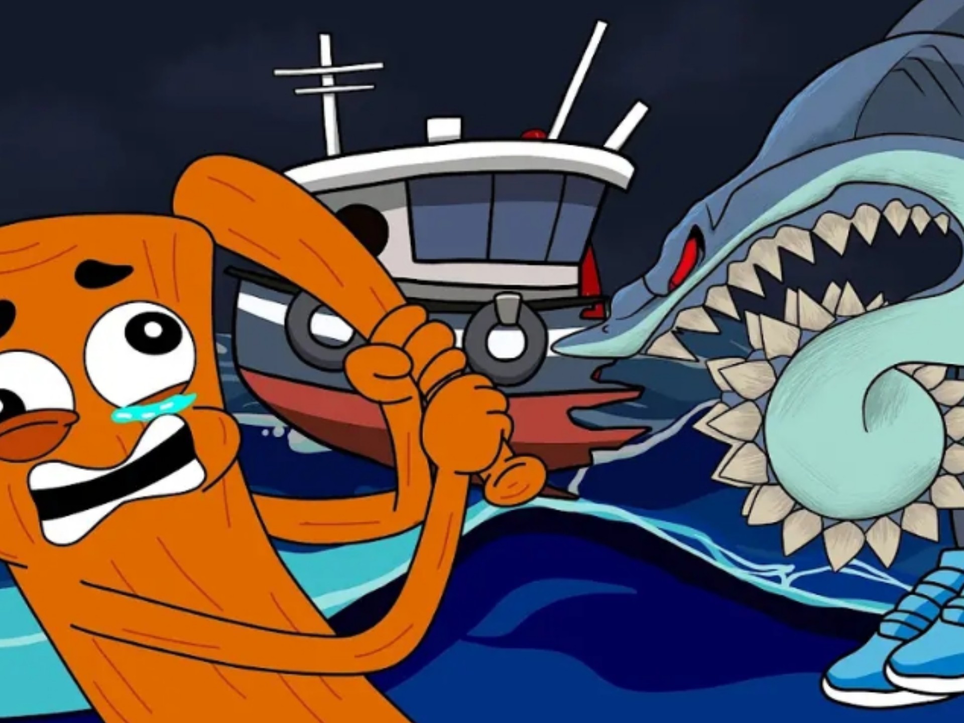 italian brainrot: creepy tralalero tralala vs tun