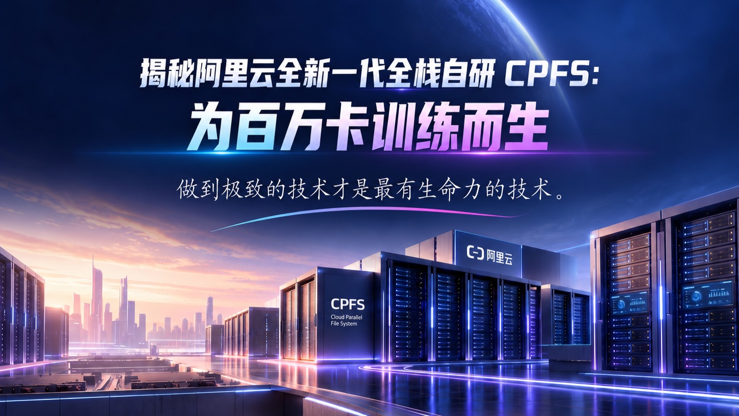 全栈自研，为万卡训练而生——揭秘阿里云全新一代高性能存储CPFS