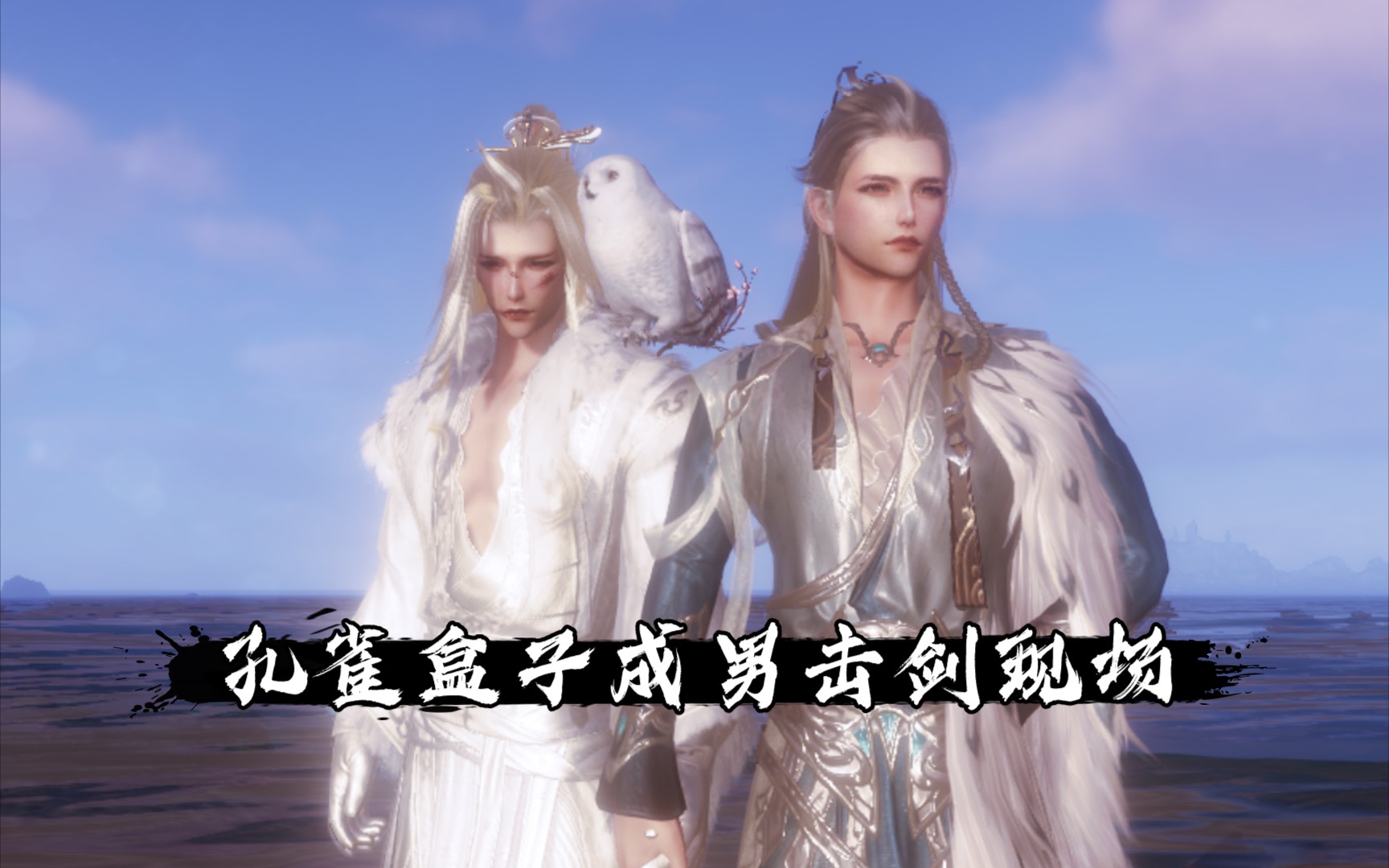 【剑网3】醉羽霓裳(孔雀盒子)成男击剑现场
