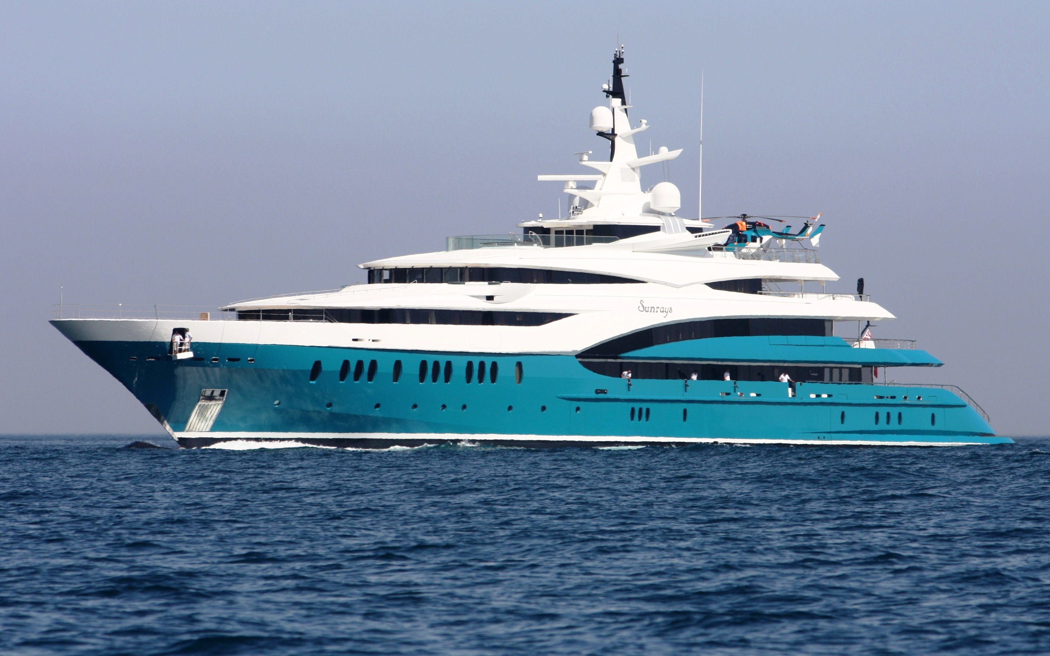 曙光129亿欧元的荷兰oceanco8550m281ftsunrays号超级游艇