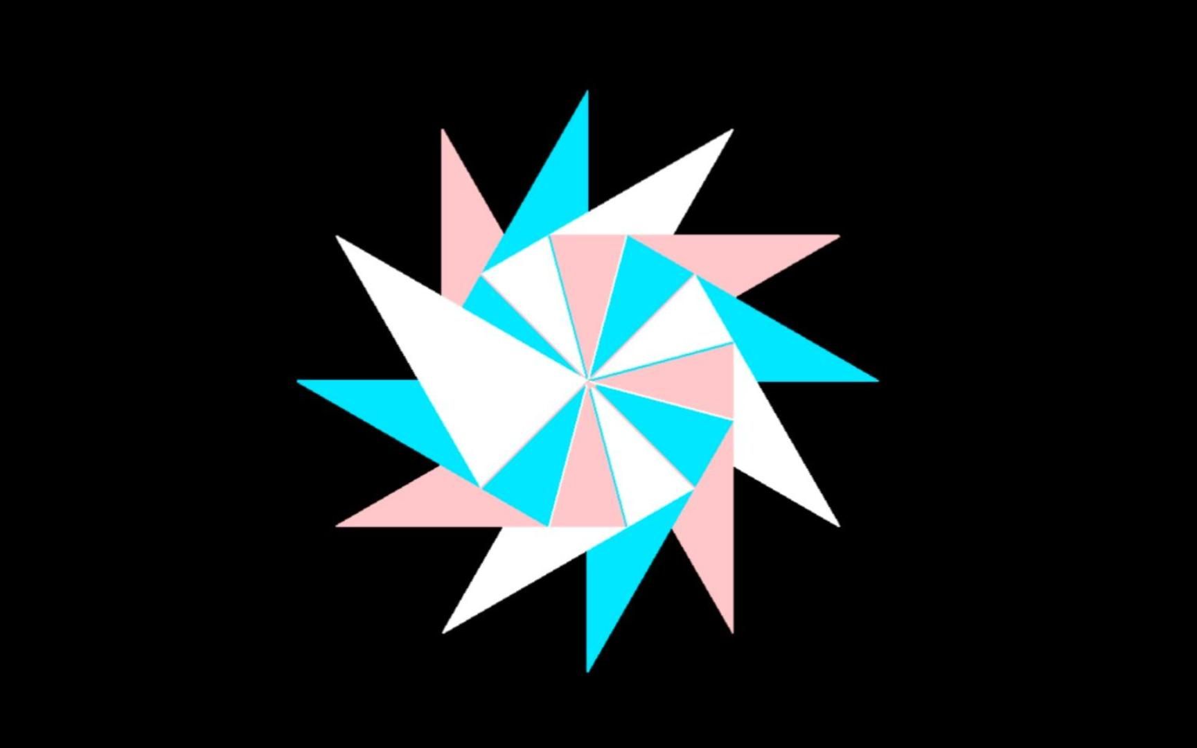 用python画一个彩色大风车