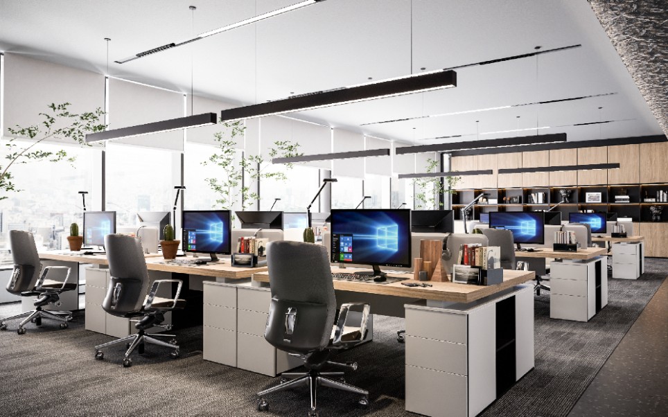 d5渲染写实风办公室练习