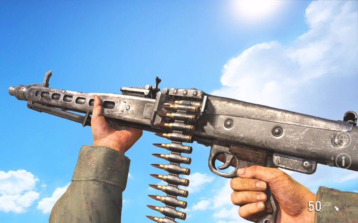 【ww2】使命召唤14:二战 所有武器检视动作视频(原型枪) 1080p