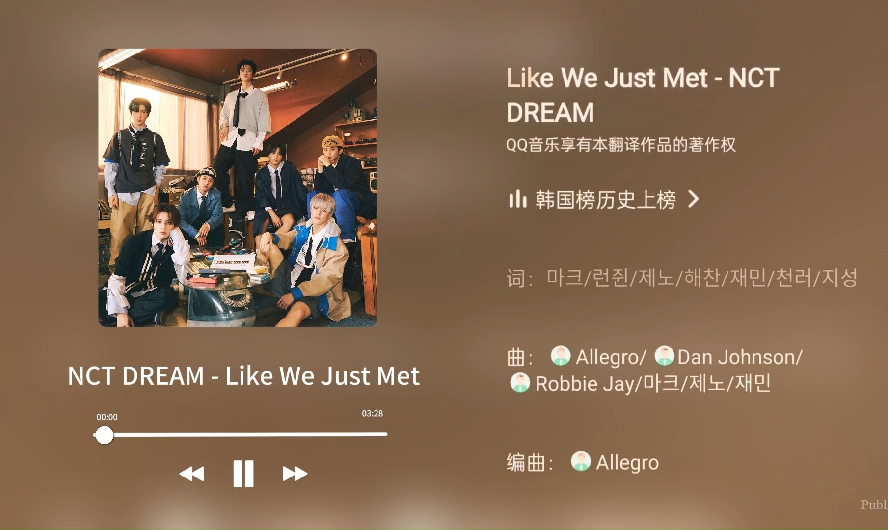 [私享] NCT DREAM  Like We Just Met | 歌词版 | The 3rd Album《ISTJ》收录曲哔哩哔哩bilibili