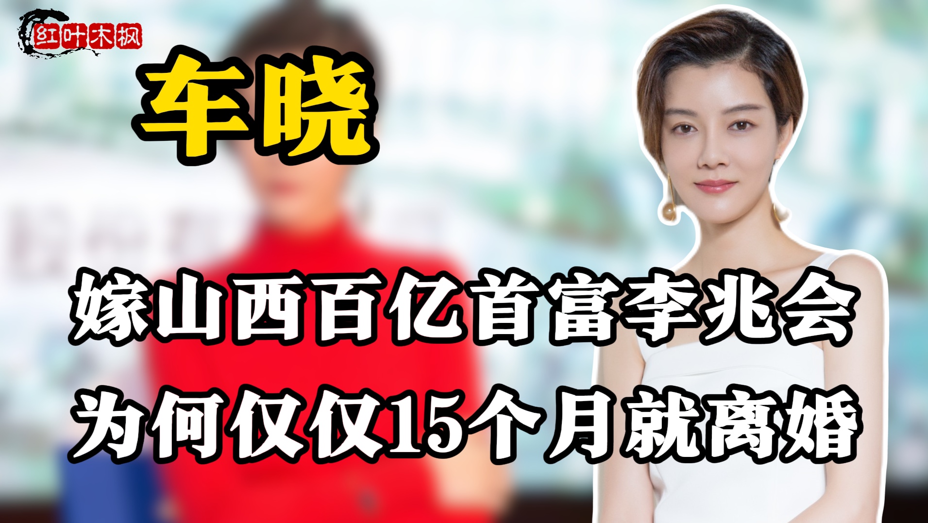 车晓嫁山西百亿首富李兆会,为何仅仅15个月就离婚.哔哩哔哩bilibili