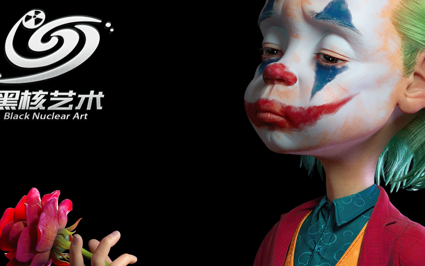 【黑核艺术】joker_part1(高模制作)_哔哩哔哩_bilibili