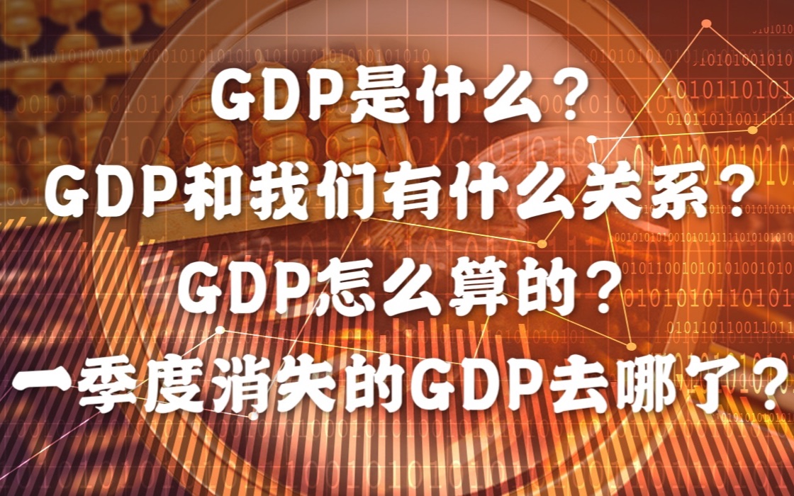 一个视频带你了解GDP!哔哩哔哩bilibili