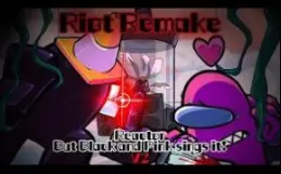 Download Video: FNF：Riot V2 / Reactor 但是黑色和粉色唱