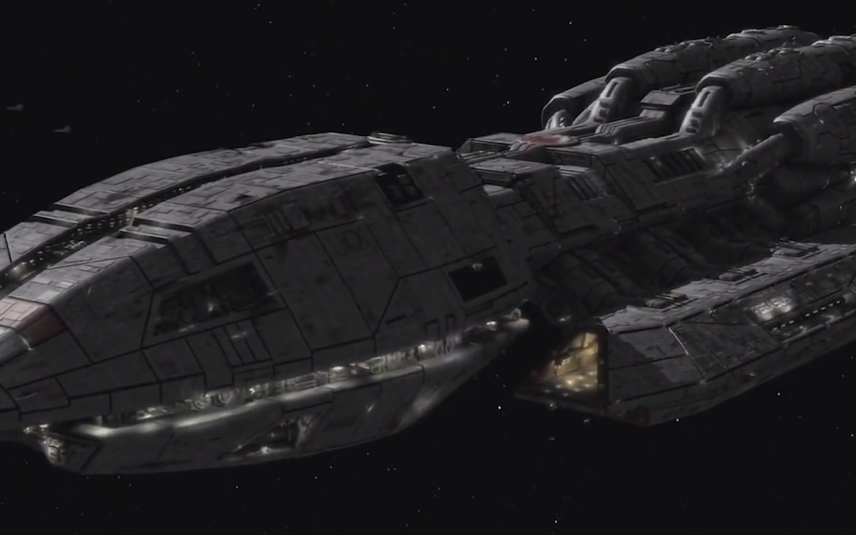 太空堡垒卡拉狄加 星际战斗机返回battlestar pegasus星际战舰机库