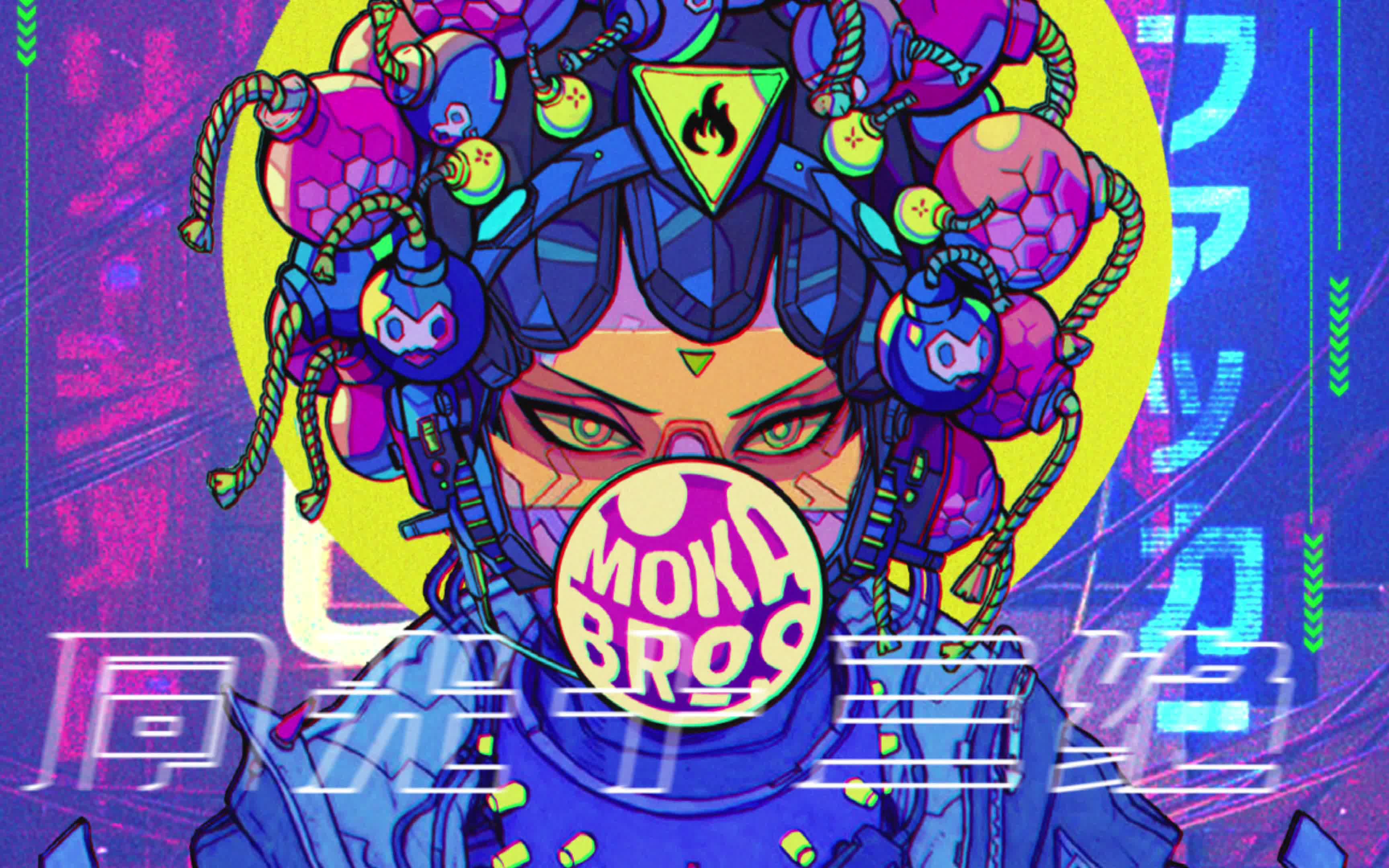 赛博朋克和国潮同光十三绝的创作小可爱猜一下画的是谁