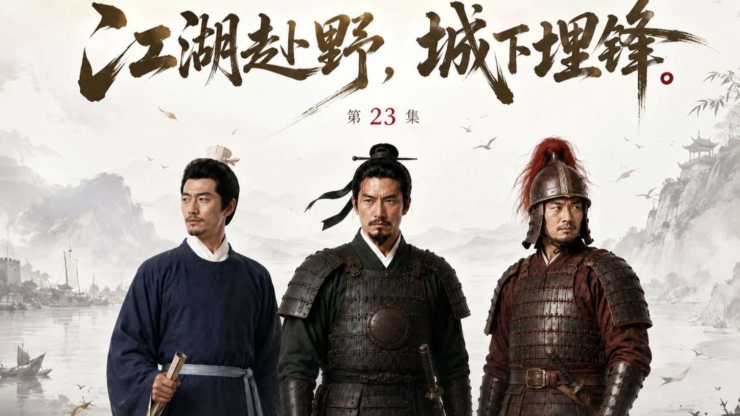 《江阴传》第23集 阎应元多路齐出，江湖奔赴，城下设陷。 河不为景，河为刃。岸不为堤，岸为阵。【AI全民制作人】