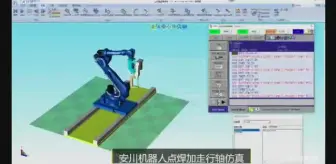 Download Video: 安川机器人走行轴&点焊仿真
